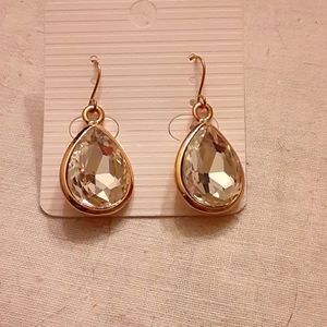 12ct clear quartz earrings